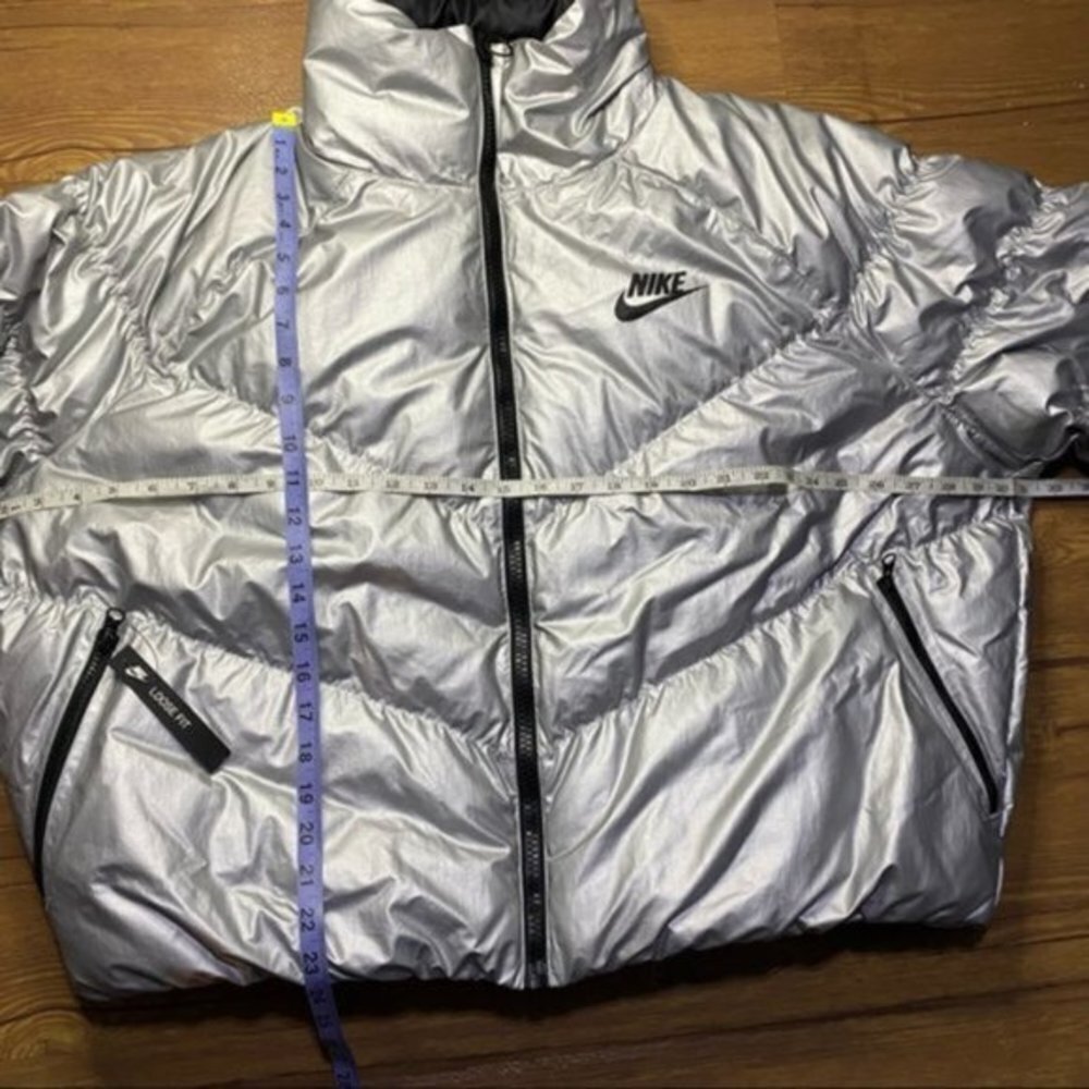 NWT New Nike Sportswear Women's Insulated Shine Jacket Women Size XL - Picture 5 of 13